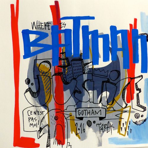 Batman street art Tarek galerie JPHT