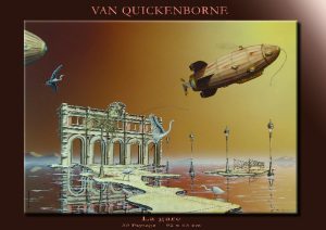 La gare 26 x 18cm - Thierry Van Quickenborne