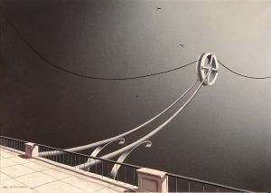 La roue 106x 75 cm