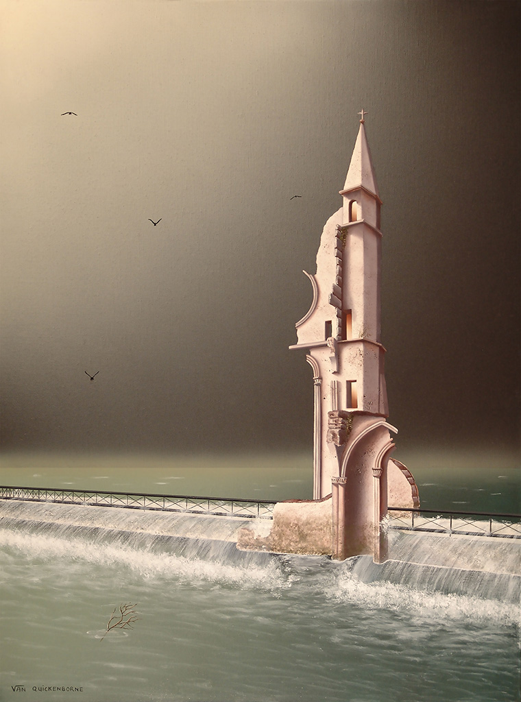 L'ESTACADE = 73 x 54 cm - Thierry Van Quickenborne