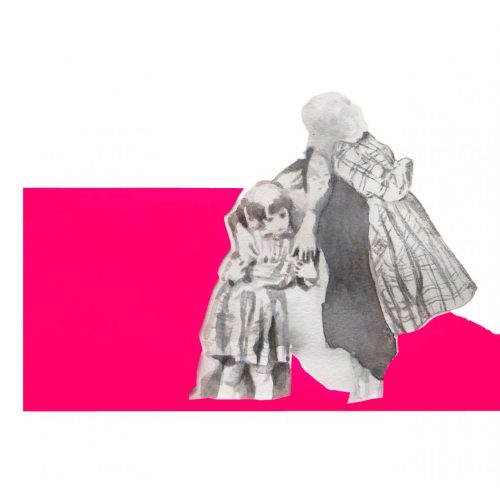 2 -1 - Aquarelle crayon de papier papier fluo 30x40