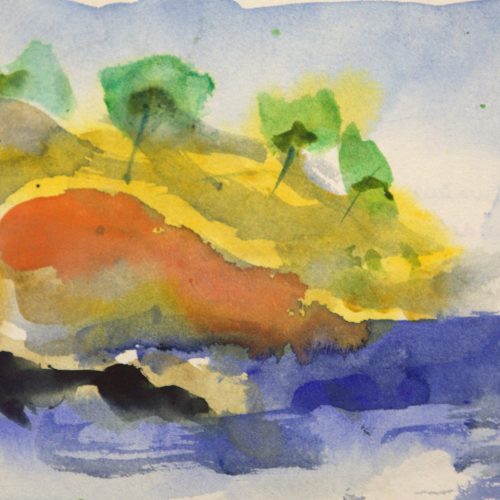 Cavalaire - en bas de la crique - Alain Husson Dumoutier - 1997