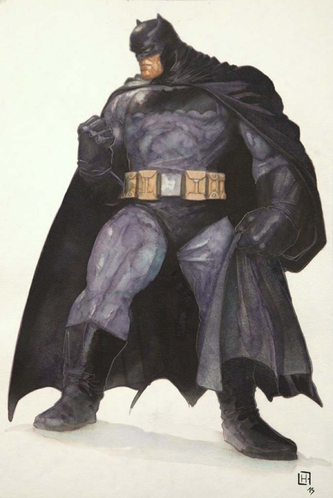 Fabrice Le Henanff - Batman - 21 cm 30 ,5 cm - 200 e