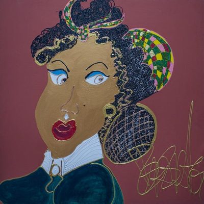 La cousine germaine - Jeanne Duval - 2018 - 100 x 100 cm -Acrylique sur toile