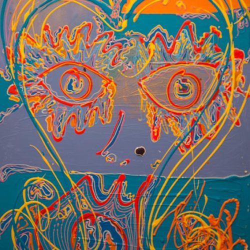 La fille cadette - 2018 - 100 x 80 cm -Acrylique sur toile - 2800€