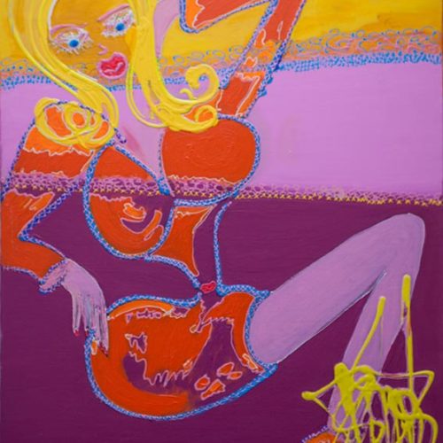 La tante maternelle - 2018 - 100 x 80 cm -Acrylique sur toile - 3000€