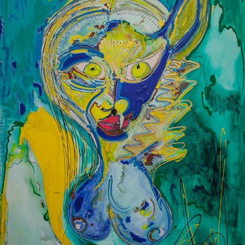 cassine - 2018 - 100 x 80 cm -Acrylique sur