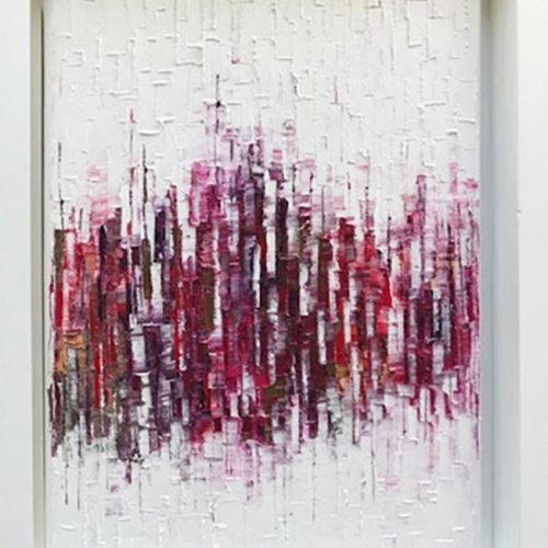 Carole Jury LA VIE EN ROSE 17 Peinture à l’huile 22,8 cm x 30,4 cm