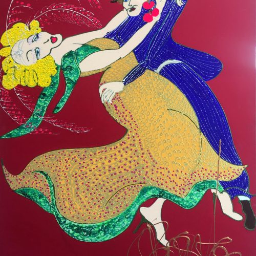 Le galo Isa Sator 130 x 90 Acrylique sur toile