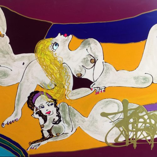 Le harem Isa Sator 190 x 90 Acrylique sur toile