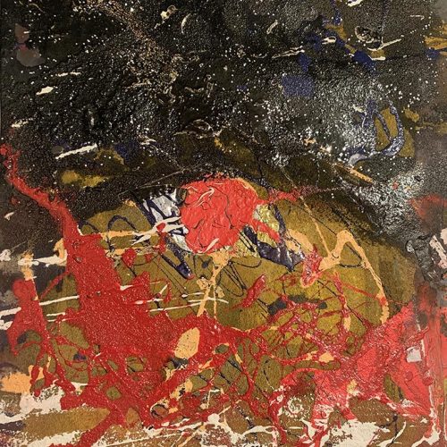 K197F Huile et acrylique sur papier 30 x 40 cm