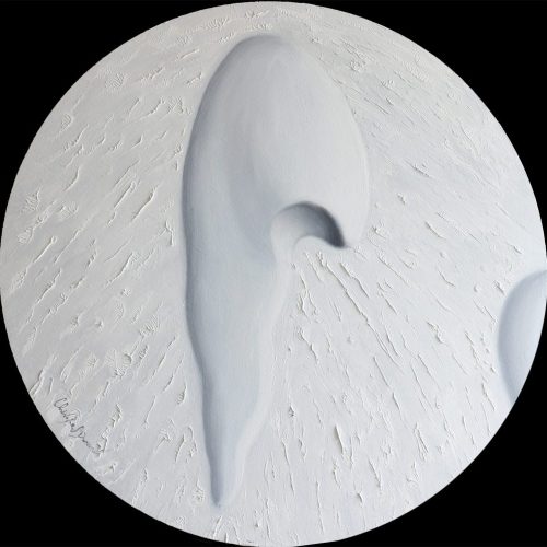 Life on Mars huile sur coton 50x50