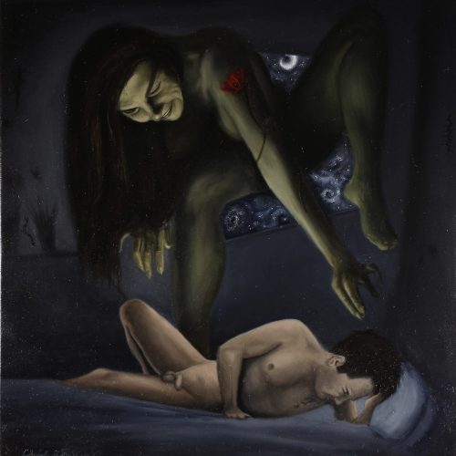 Ma morphée huile sur lin 55x46 cm