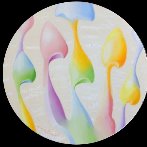 Exaltation huile sur coton 40x40cm