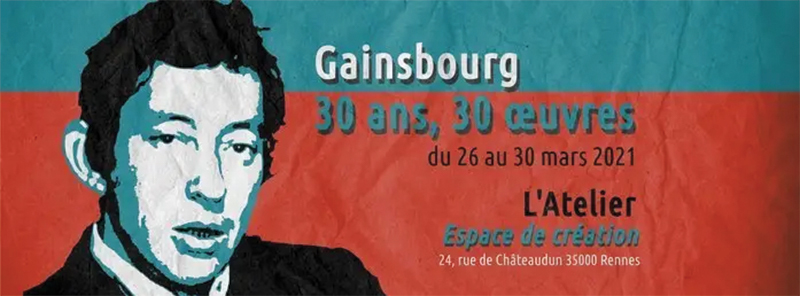 Exposition Gainsbourg 30 ans 30 oeuvres