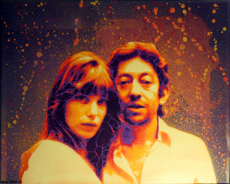 Mat Elbe - Gainsbourg - Toile2_33x41 - Galerie JPHT