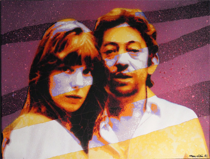 Mat Elbe - Gainsbourg - Toile4_35x27 - Galerie JPHT