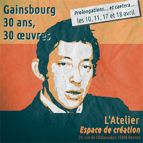 expos gainsbourg 3 ans 30 oeuvres