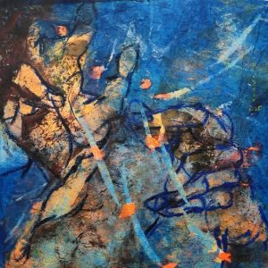 ABYSSES Fragment 4, Les plumes (60x60)