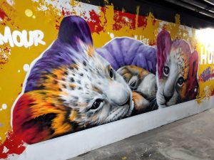 Pti clin d'oeil à la superbe et immense fresque de Creyone Centrentedeux Crey132 réalisée dans les sous-sols de L'hôpital Necker