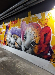Pti clin d'oeil à la superbe et immense fresque de Creyone Centrentedeux Crey132 réalisée dans les sous-sols de L'hôpital Necker