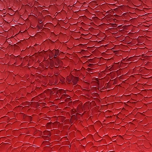 Carole Jury LOVE IN Series Peinture à l’huile 25,4 cm x 25,4 cm