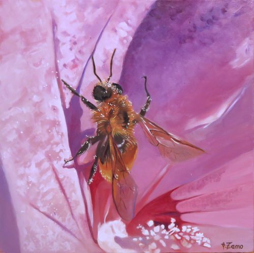 La butineuse - Anne Zamo - Artiste peintre