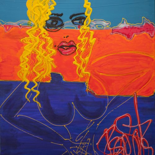 La mère - 2018 - 100 x 80 cm -Acrylique sur toile - 4500€