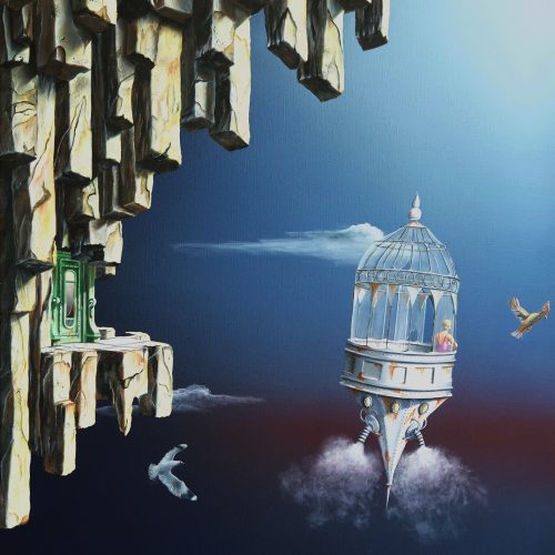 Thierry VAN Quickenborne - Lucy in the sky- Dibond 12 x 15 cm