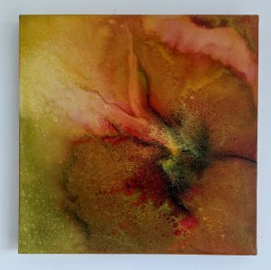 Parfum du maquis Margot Issaly Peinture à l'huile au glacis sur toile 50x50cm