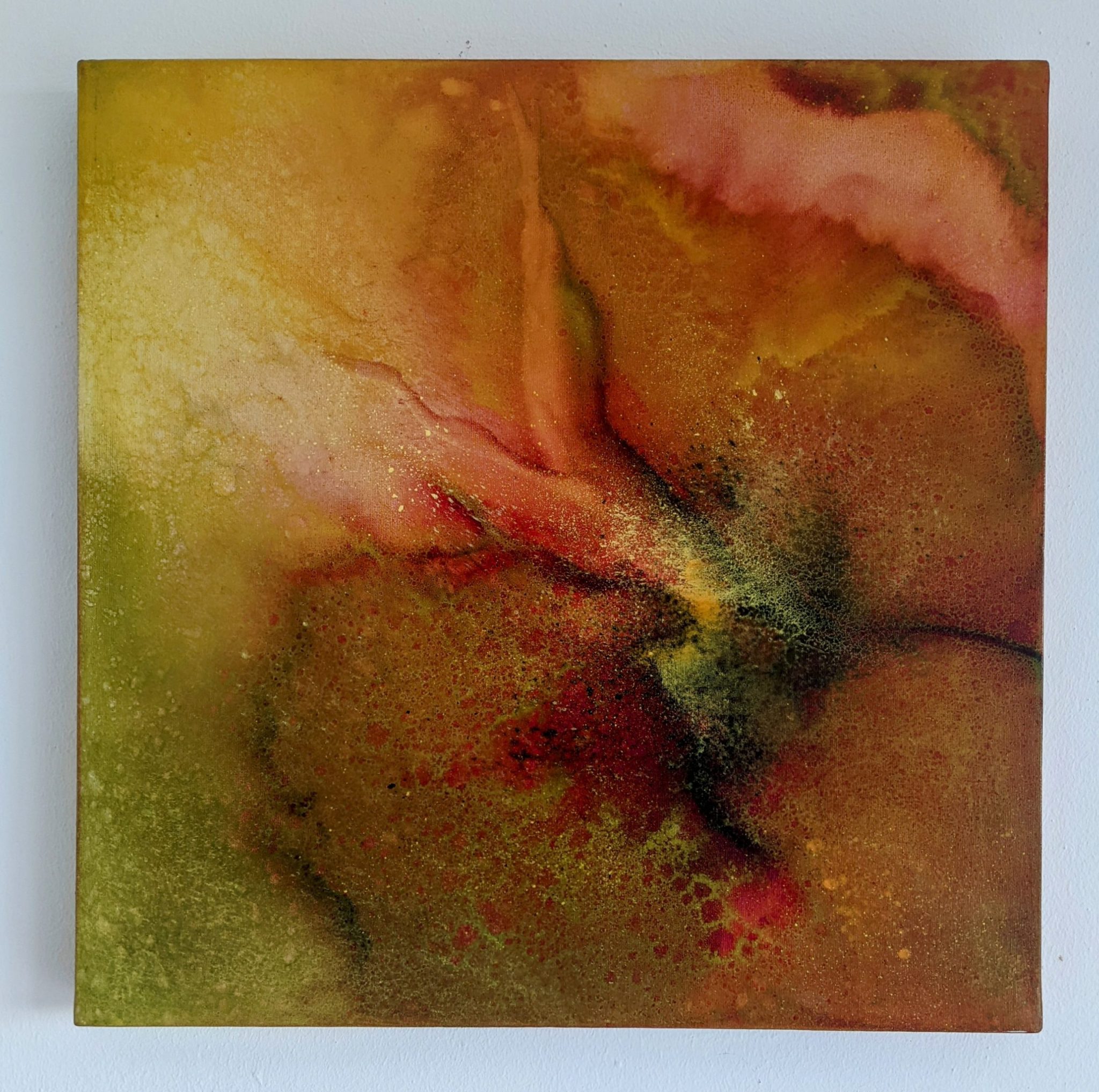 Parfum du maquis Margot Issaly Peinture à l'huile au glacis sur toile 50x50cm