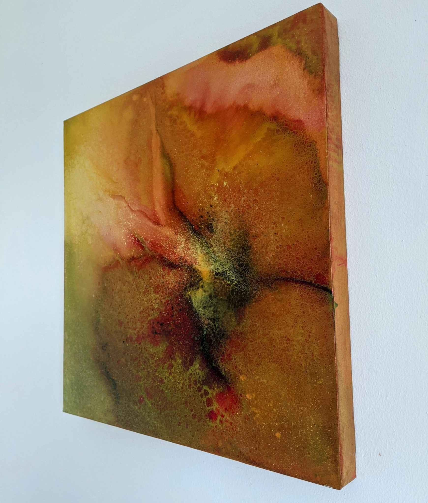 Parfum du maquis Margot Issaly Peinture à l'huile au glacis sur toile 50x50cm