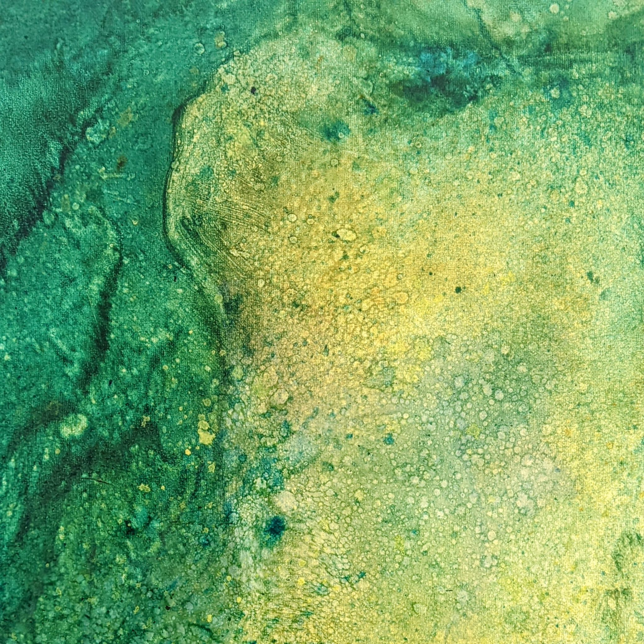 Secret - Margot Issaly Secret" Peinture a l'huile au glacis sur toile 90x90cm
