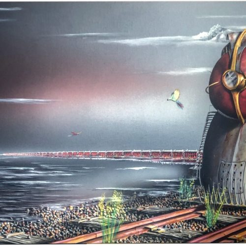 Train Peinture Van Quickenborne Exposition Dessins Galerie JPHT