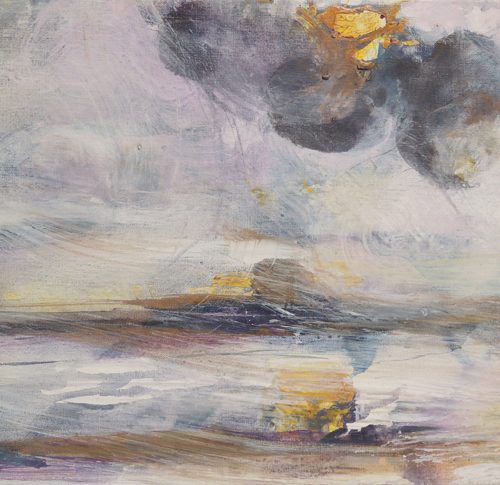 Raphaëlle Pia - Effilochages 12, 2010 - acrylique sur toile, 38 x 55 cm