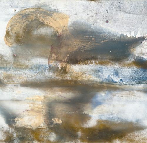 Raphaëlle Pia - Effilochages bis, 2011 - acrylique sur toile, 38 x 55 cm