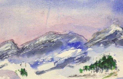 Tignes sous le soleil couchant - Alain Husson-Dumoutier