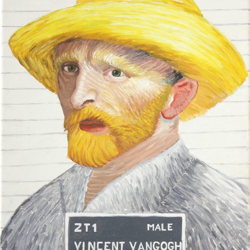 Christophe Durand - VAN GOGH, arrêté pour incendie pictural huile sur coton 35x27